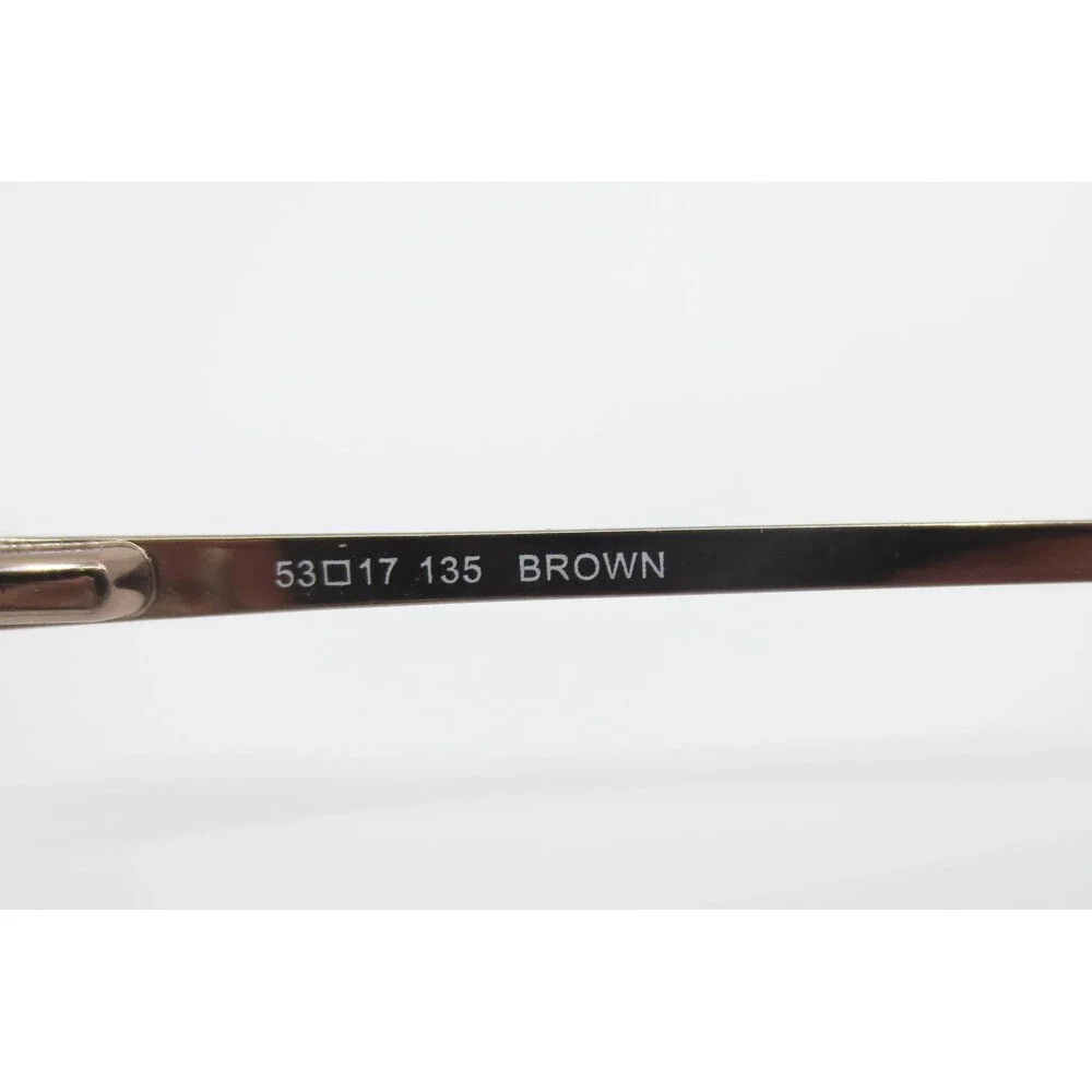 Wittnauer Cordelia Brown Striped Cat Eye Eyeglasses Frames 53-17-135 Demo Lenses